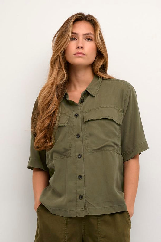 Zilia Shirt in Grace Leaf from Kaffe