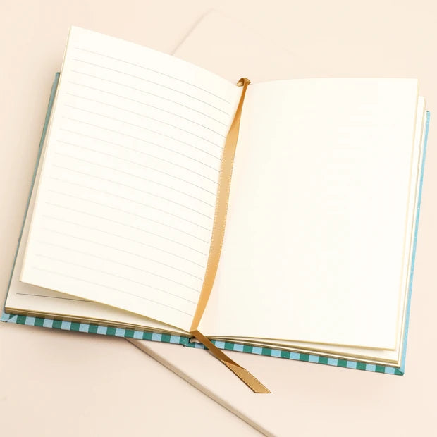 Lisa Angel Green Stripe Dreams and Doodles Notebook
