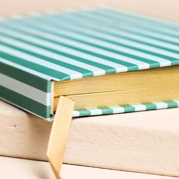 Lisa Angel Green Stripe Dreams and Doodles Notebook