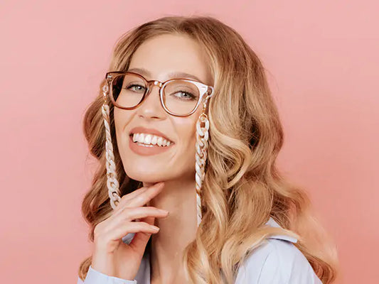 Glasses Chain 'Flat Chunky' Beach