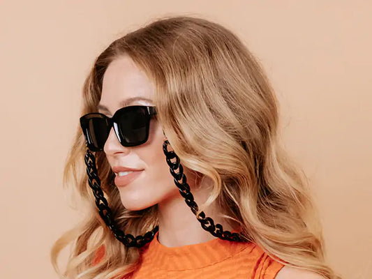 Goodlookers Glasses Chain 'Flat Chunky' Black
