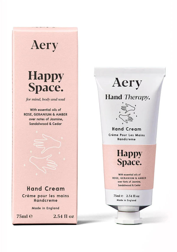 Aery Happy Space Hand Cream - Rose Geranium and Amber