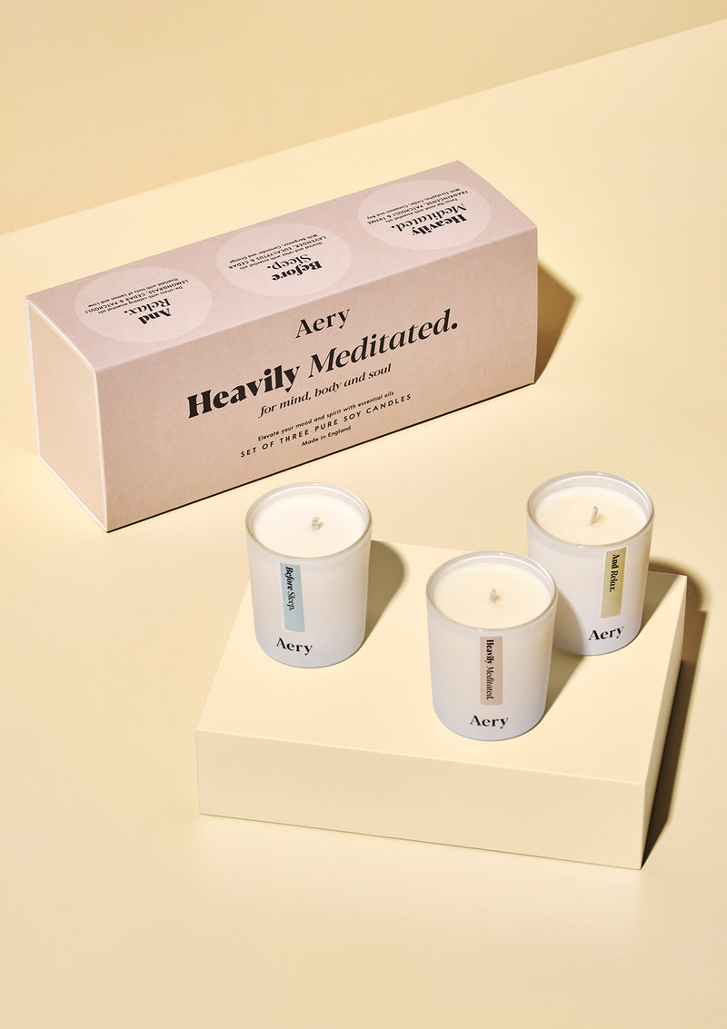 Aery Heavily Meditated Set of three candles