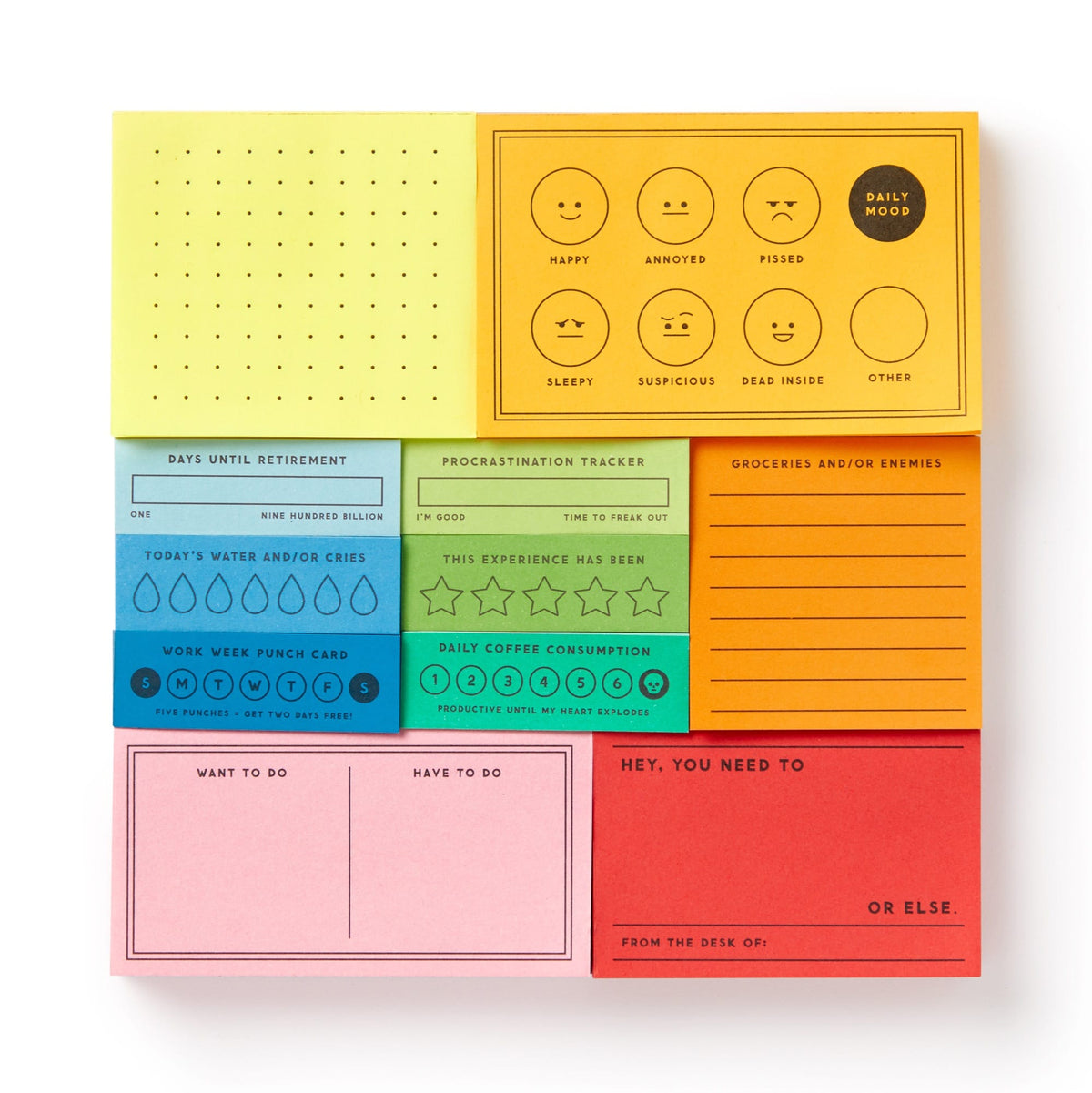 I've Got A Few Notes Tear-off Notepad Set