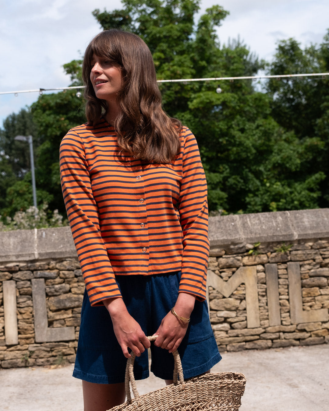 Bibico Petra Day Shorts in Navy Denim