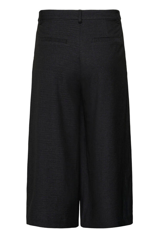 Kaffe Gabby Culotte Pants in  Dark Grey Melange