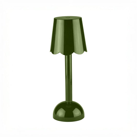 Green wireless lamp on a white background
