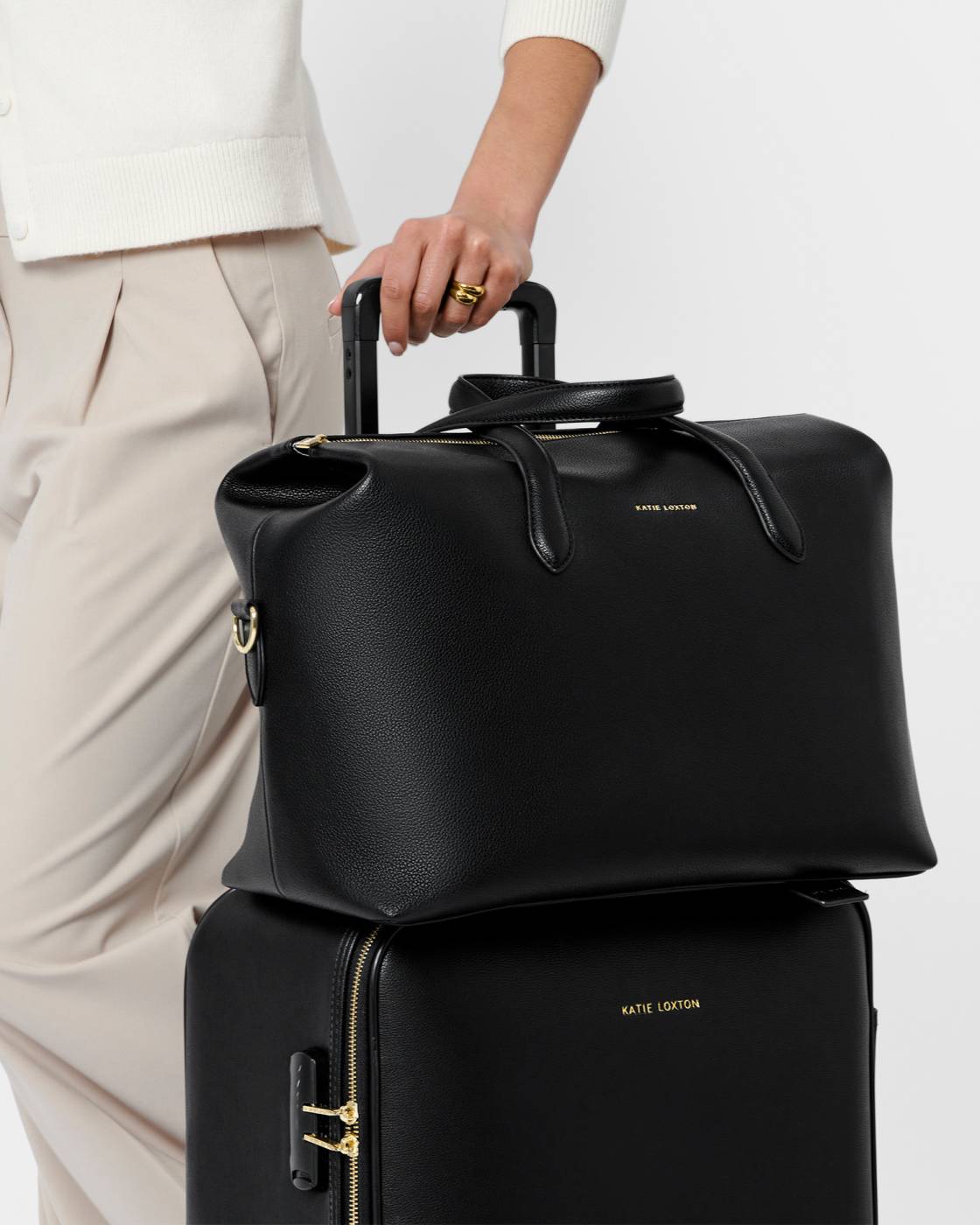 Katie Loxton Milan Cabin Bag in Black