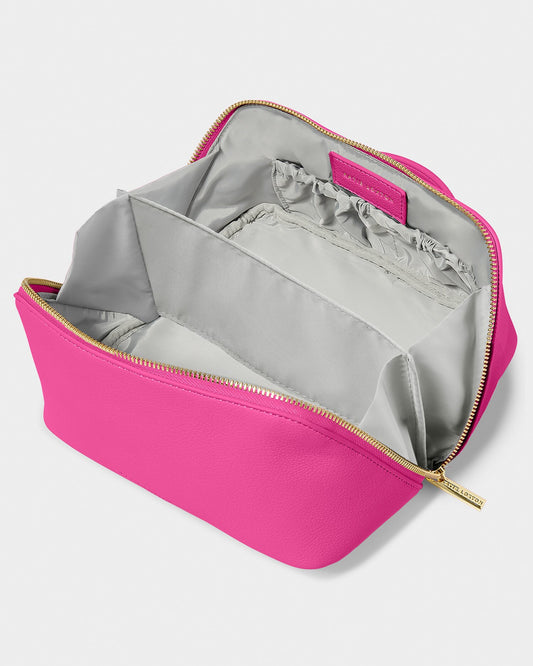 Katie Loxton Medium Makeup Bag in Magenta