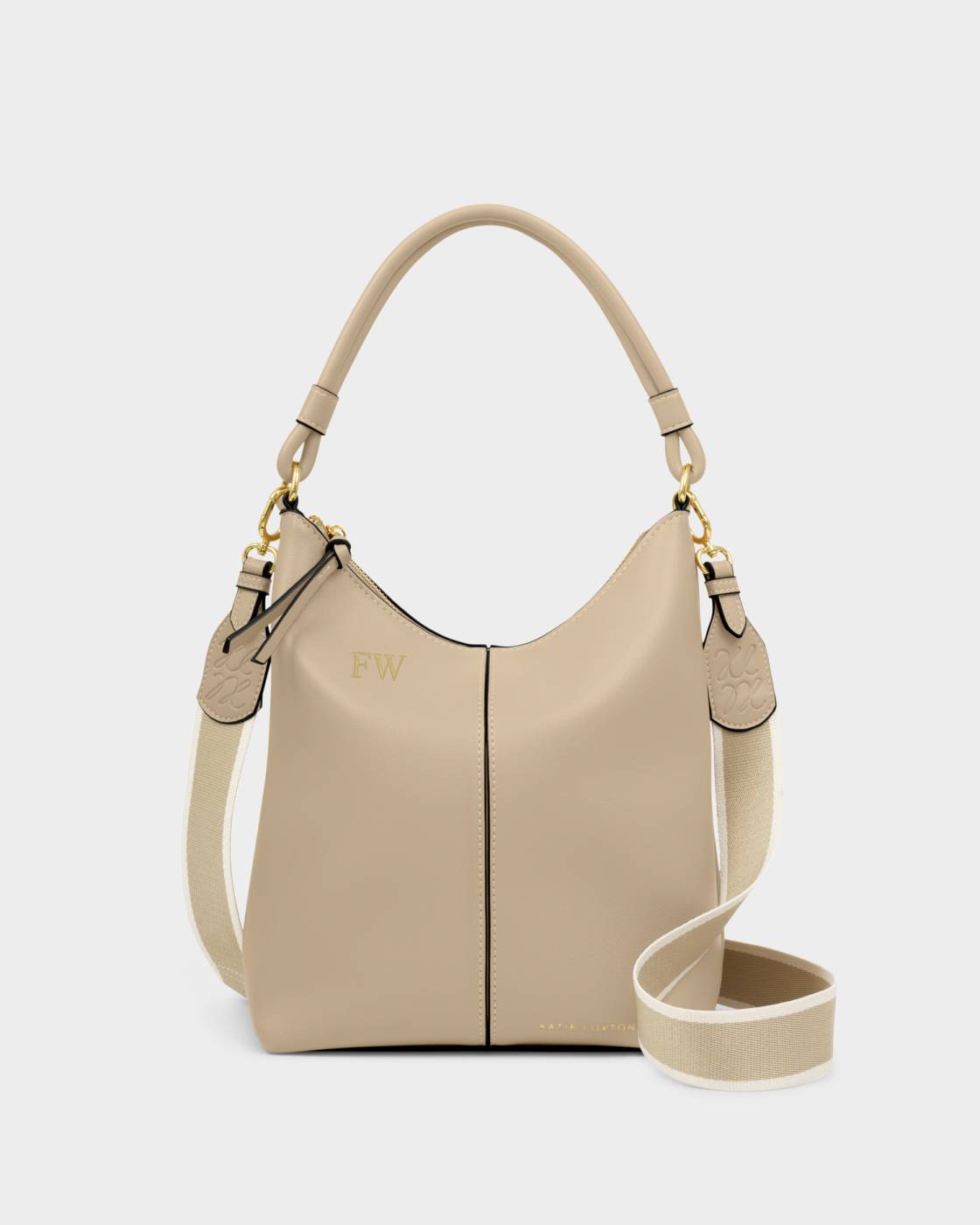 Katie Loxton Hallie Satchel Bag in Light Taupe