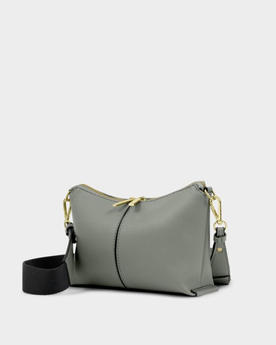 Katie Loxton Laila Crossbody Bag in Graphite Green