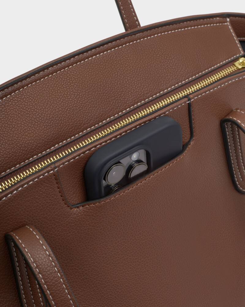 Katie Loxton Harlyn Work Tote Bag in Chocolate