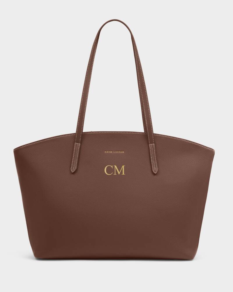 Katie Loxton Harlyn Work Tote Bag in Chocolate