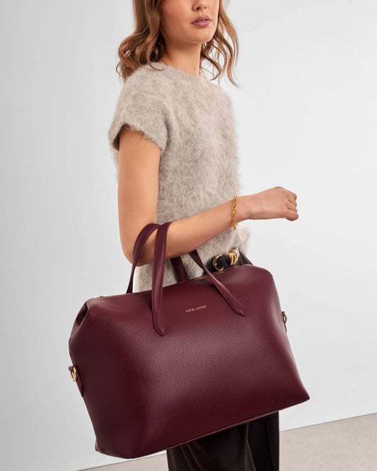 Katie Loxton Milan Cabin Bag in Cherry