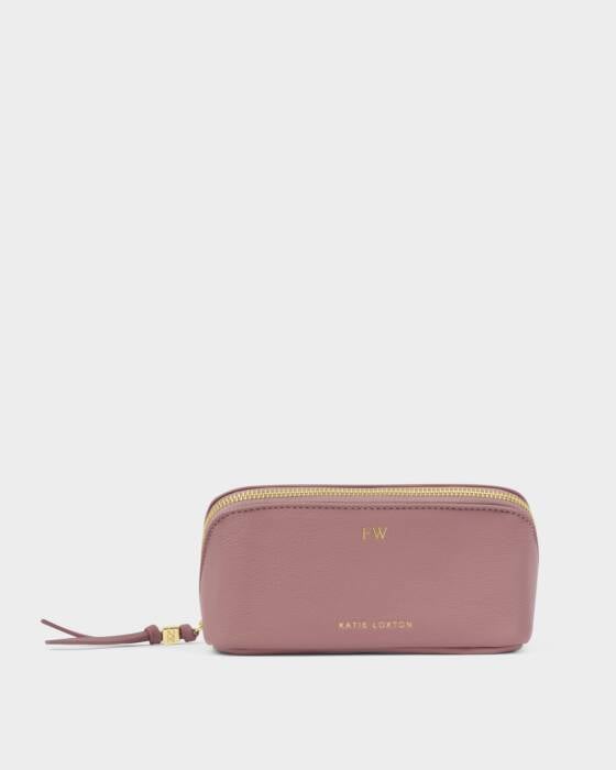 Katie Loxton Fold-Out Make Up Bag in Deep Rose