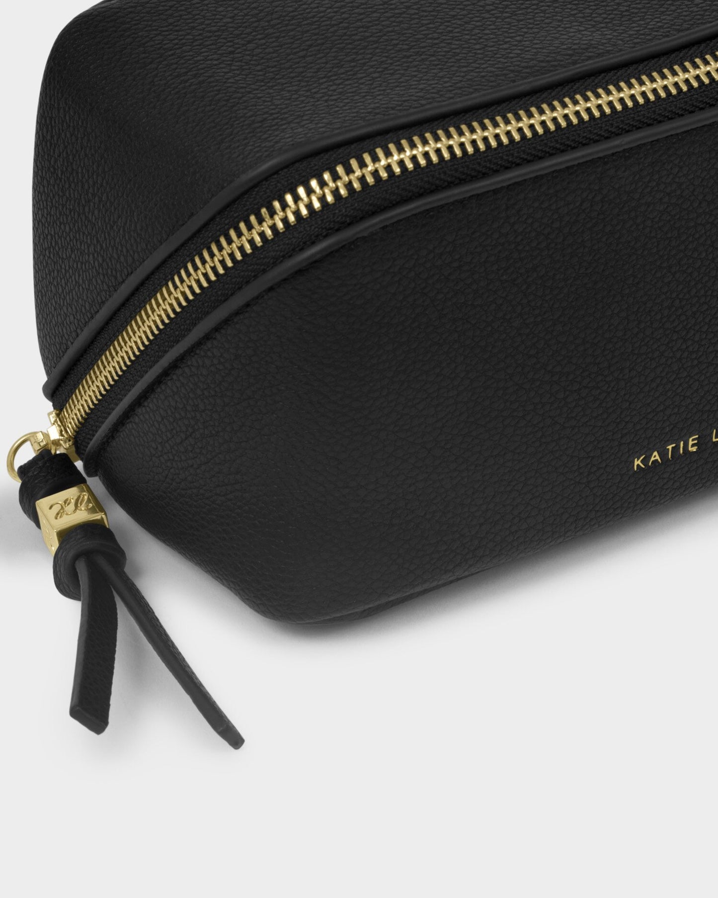 Katie Loxton Fold-Out Mirror Make Up Bag in Black