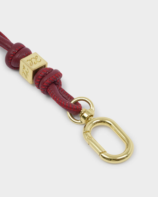 Katie Loxton Gia Bag Charm Keyring in Cherry