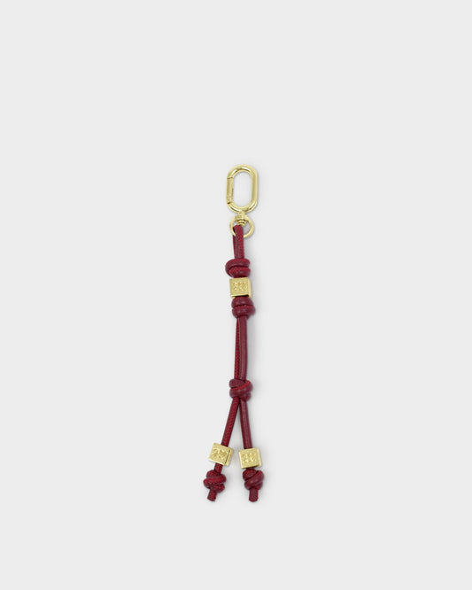 Katie Loxton Gia Bag Charm Keyring in Cherry