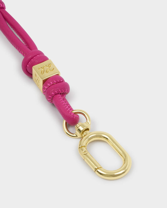 Katie Loxton Gia Bag Charm Keyring in Fuschia