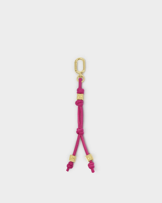 Katie Loxton Gia Bag Charm Keyring in Fuschia