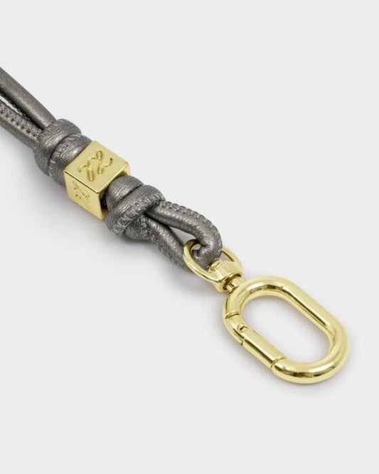 Katie Loxton Gia Bag Charm Keyring in Pewter