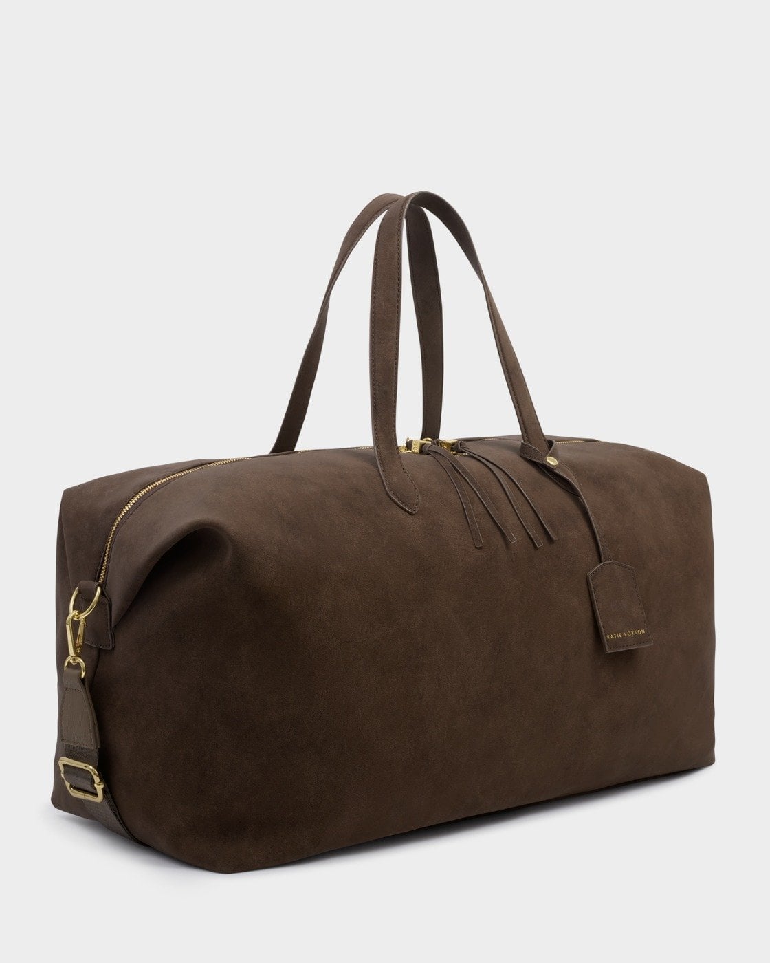Katie Loxton Soho Weekend Bag in Chocolate Washed Suedette