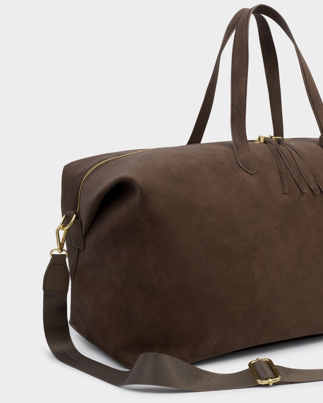 Katie Loxton Soho Weekend Bag in Chocolate Washed Suedette