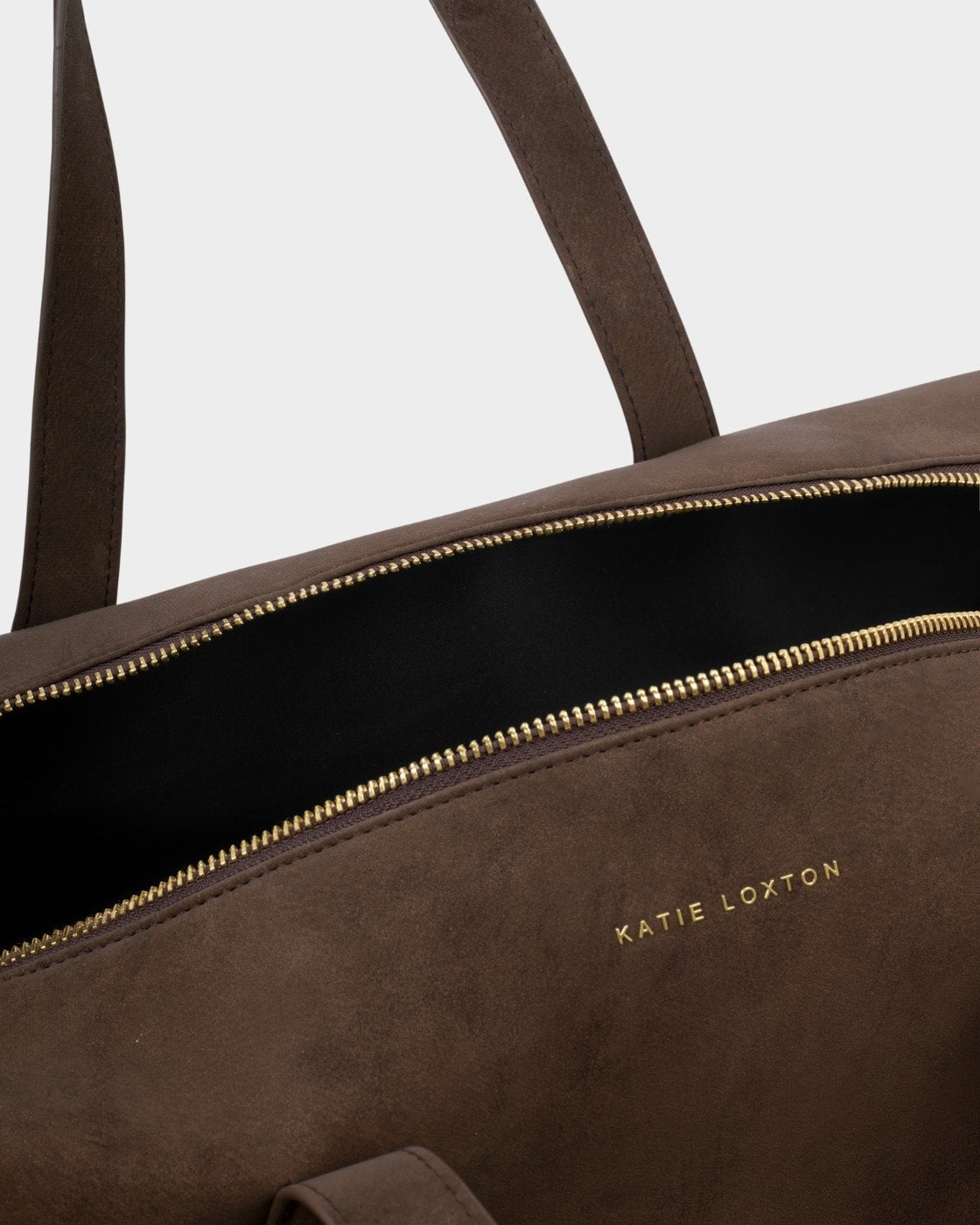 Katie Loxton Soho Weekend Bag in Chocolate Washed Suedette