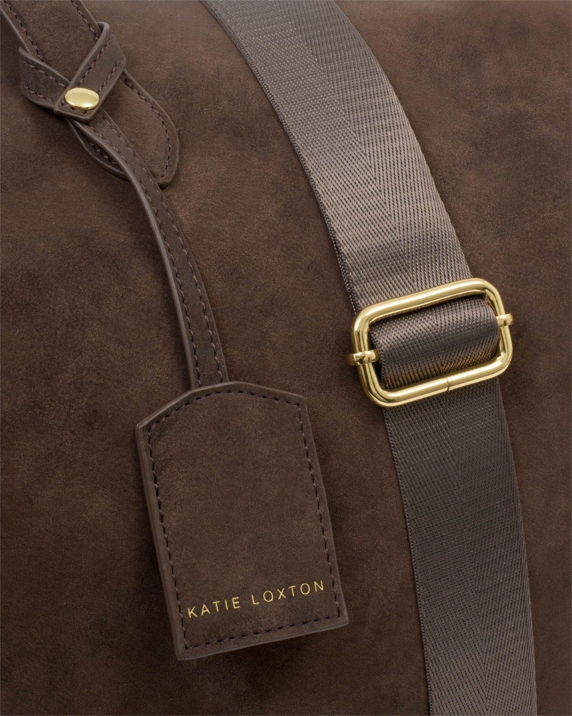 Katie Loxton Soho Weekend Bag in Chocolate Washed Suedette