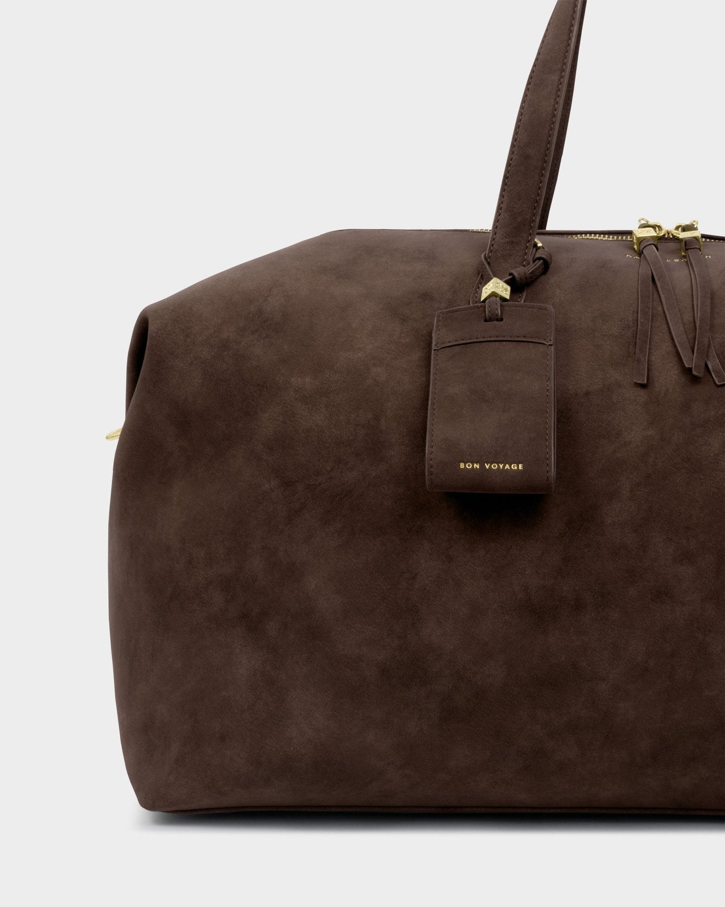 Katie Loxton Soho Weekend Bag in Chocolate Washed Suedette