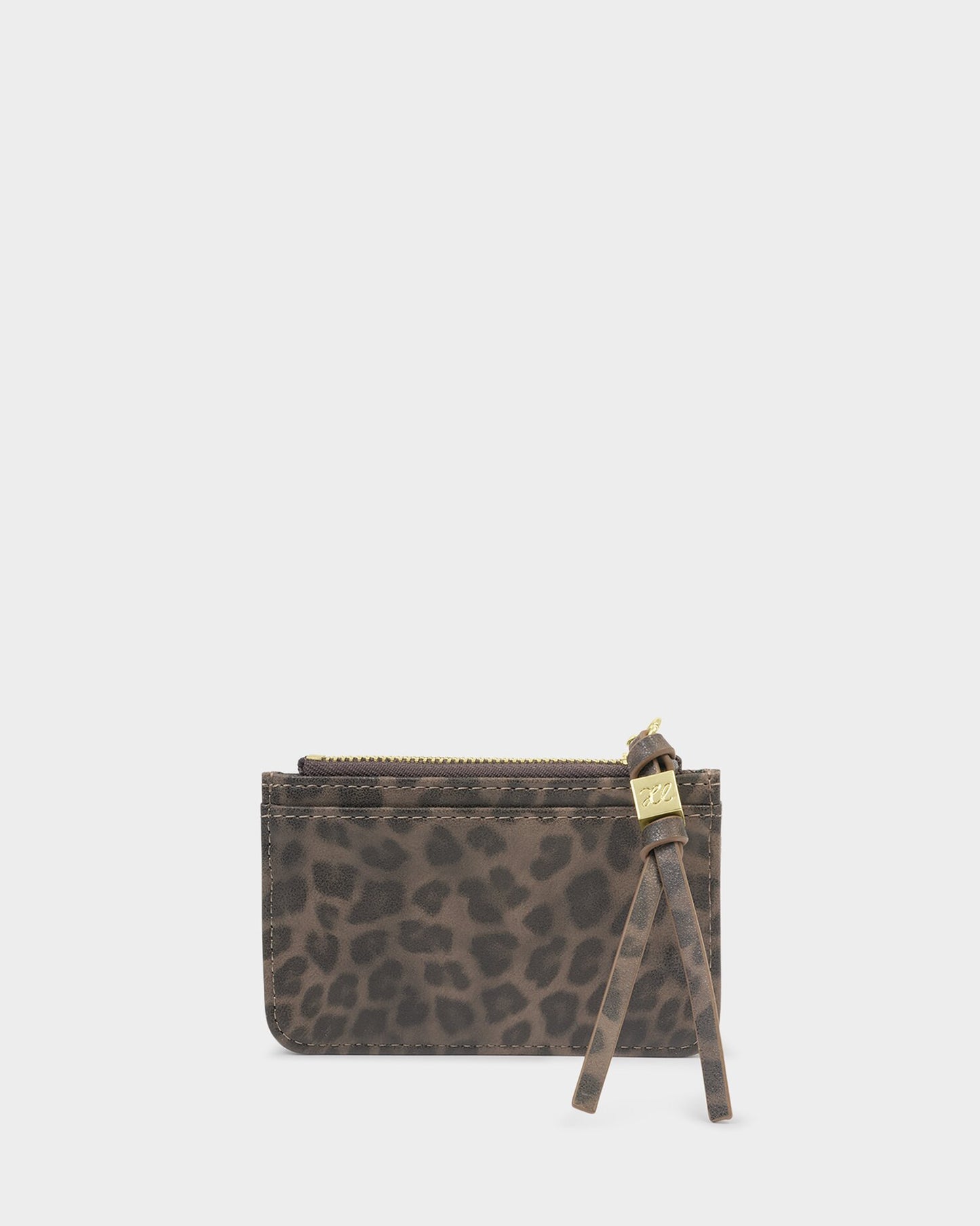 Katie Loxton Gift Boxed Coin & Card Holder in Leopard 'With Love'