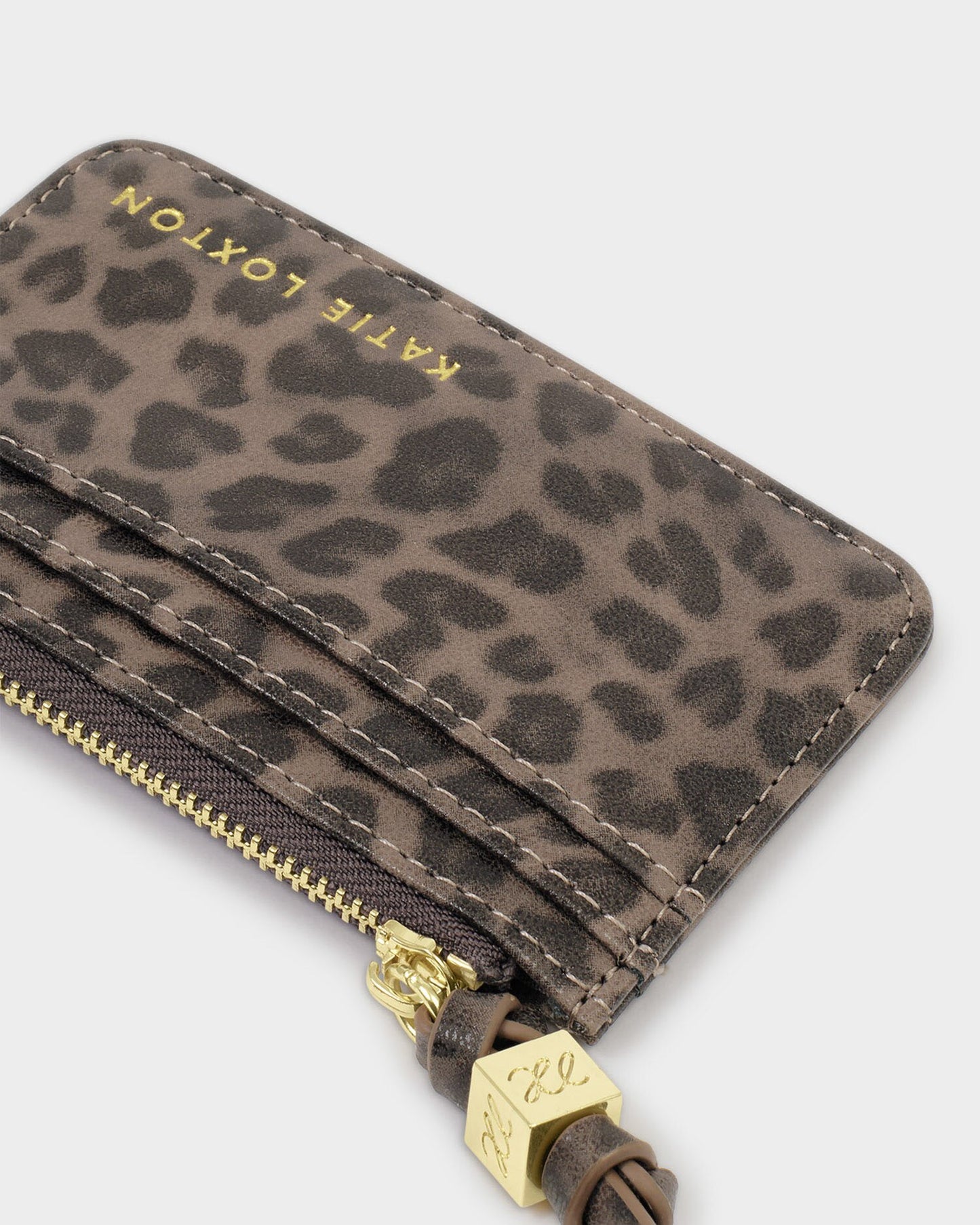 Katie Loxton Gift Boxed Coin & Card Holder in Leopard 'With Love'