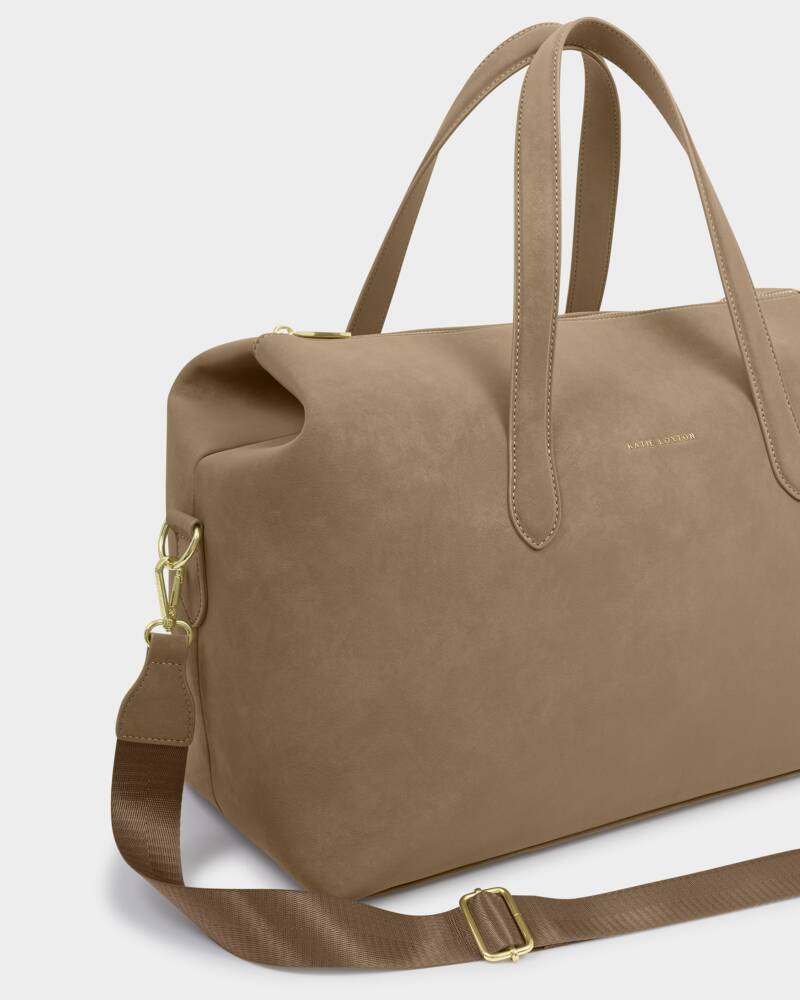 Katie Loxton Milan Cabin Bag in Taupe Suedette