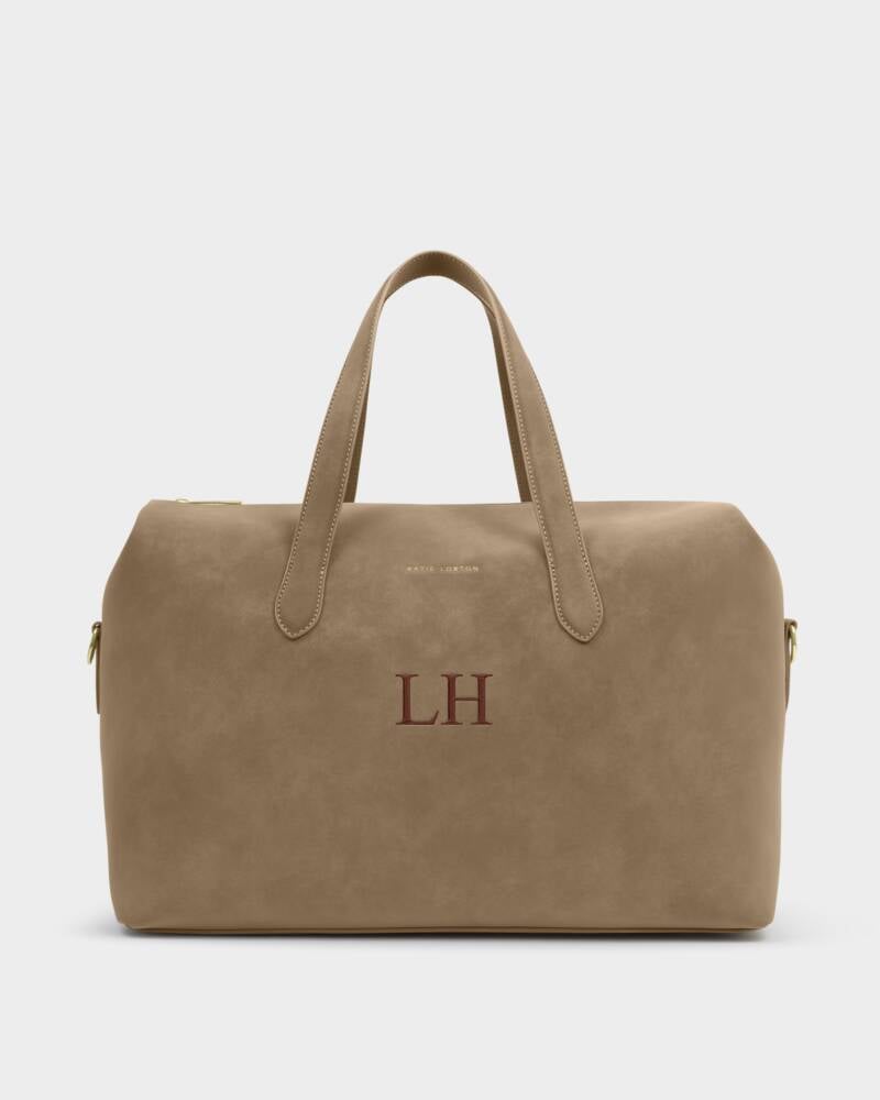 Katie Loxton Milan Cabin Bag in Taupe Suedette