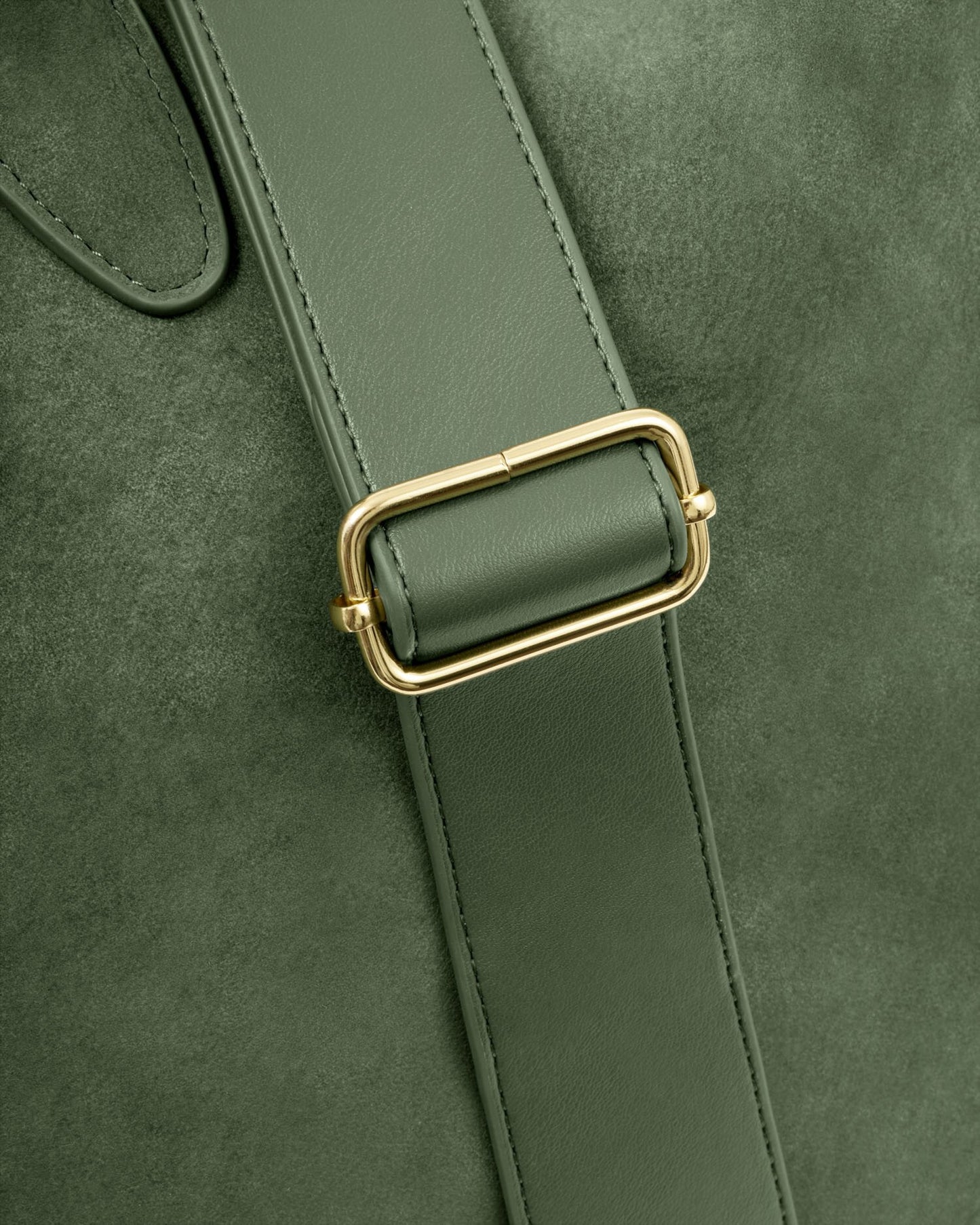 Katie Loxton Ascot Suedette Weekend Bag & Pouch Organiser in Forest Green Suedette