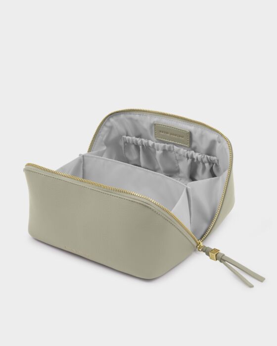 Katie Loxton Soho Medium Make Up/ Wash Bag in Green Mist