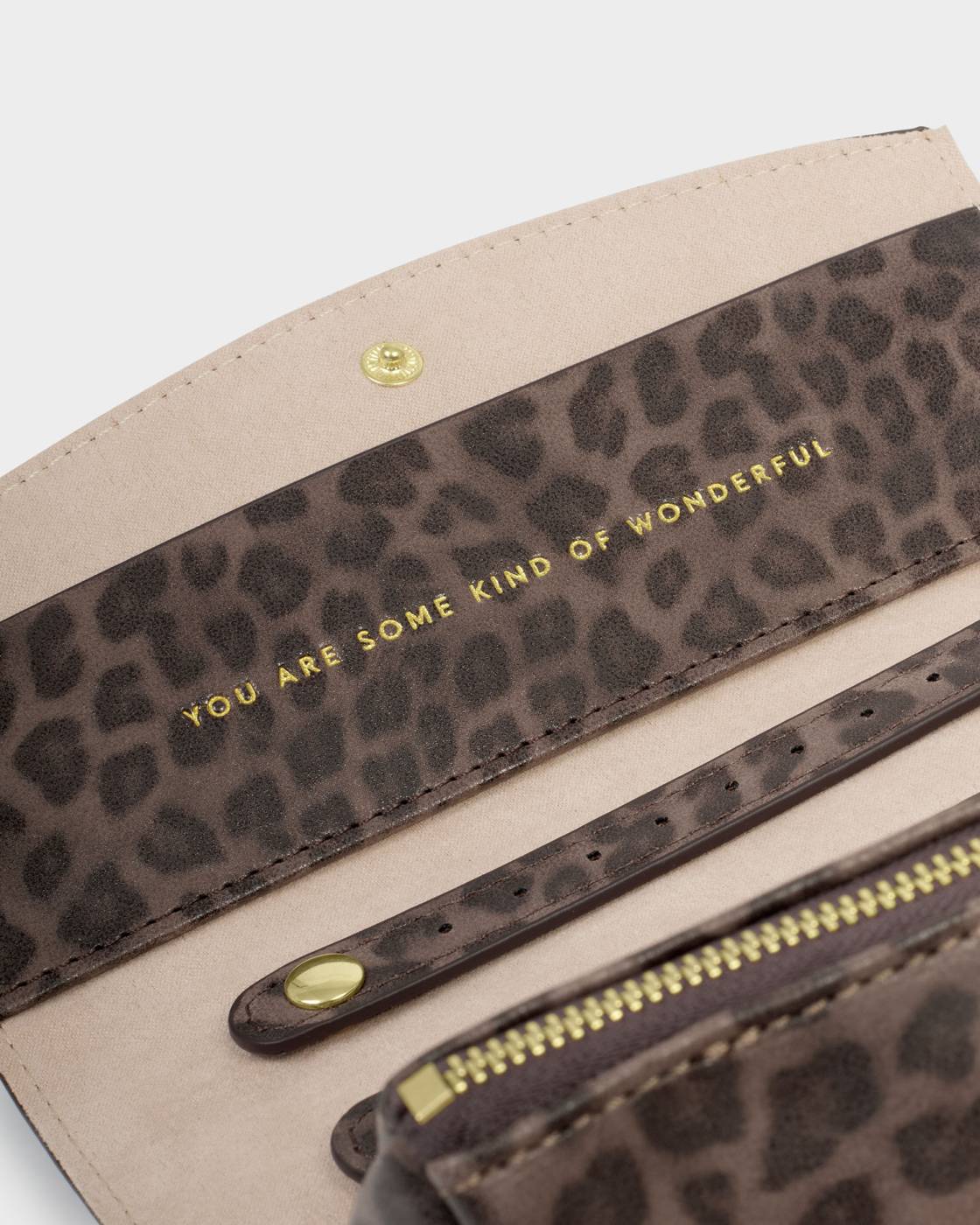 Katie Loxton Suedette Travel Jewellery & Accessories Organiser in Leopard