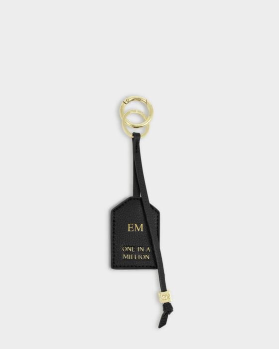 Katie Loxton Sentiment Tag Keyring - One in a Million - in Black
