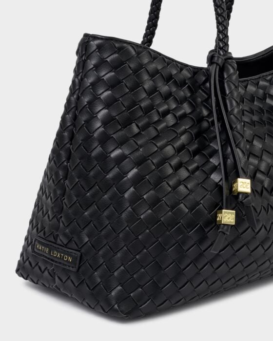 Katie Loxton Nova Small Shoulder Tote in Black