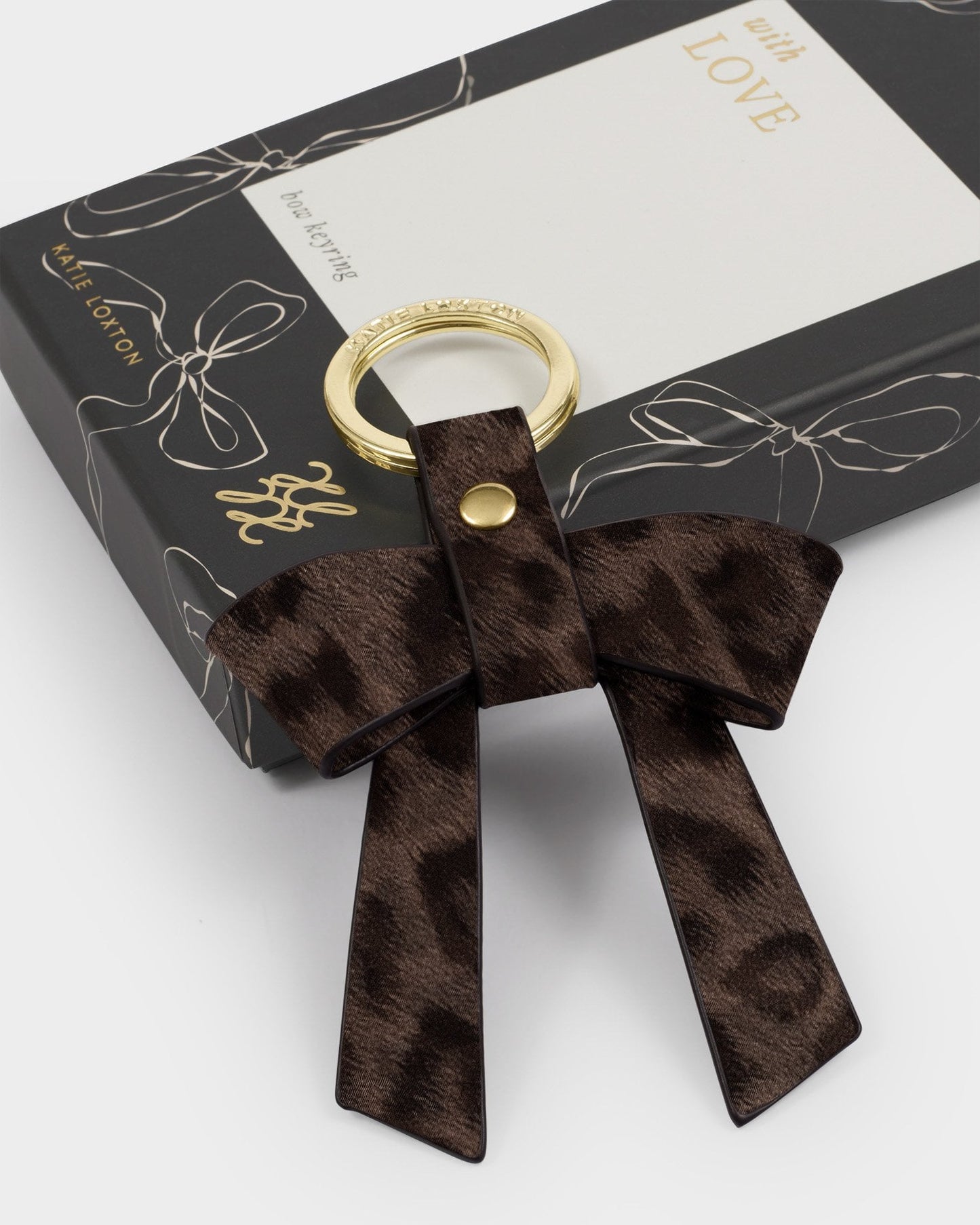 Katie Loxton Boxed Bow Keyring  ‘You Make My Life Bow-tiful’
