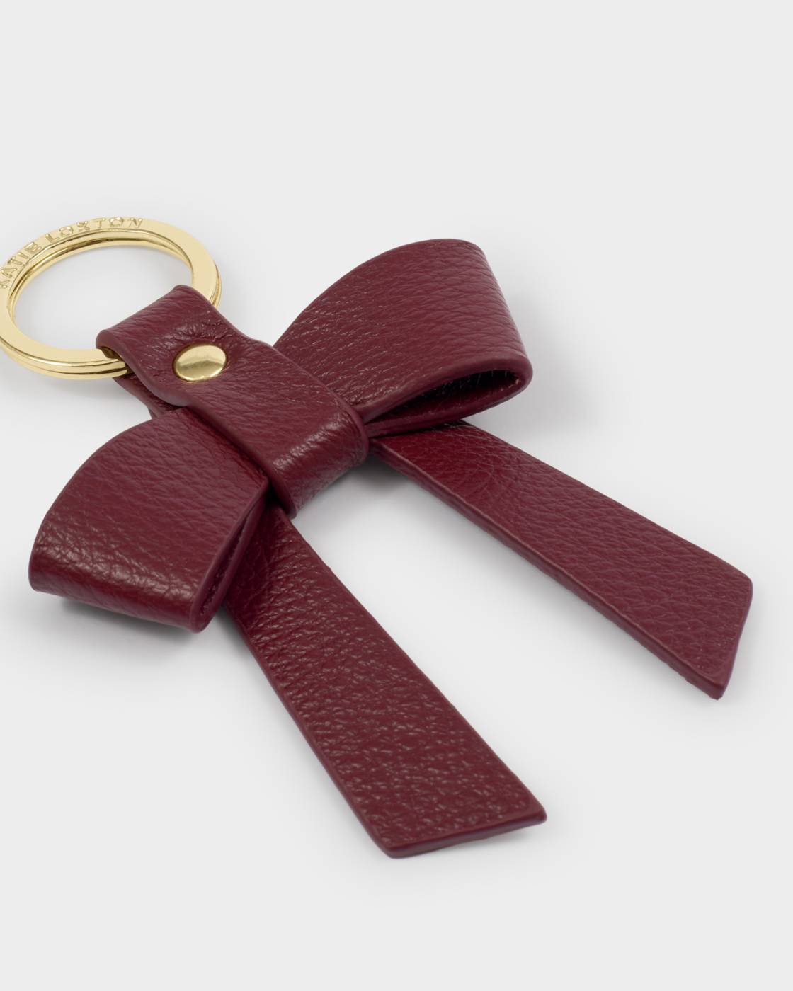 Katie Loxton Boxed Bow Keyring  ‘You Make My Life Bow-tiful’ in Cherry