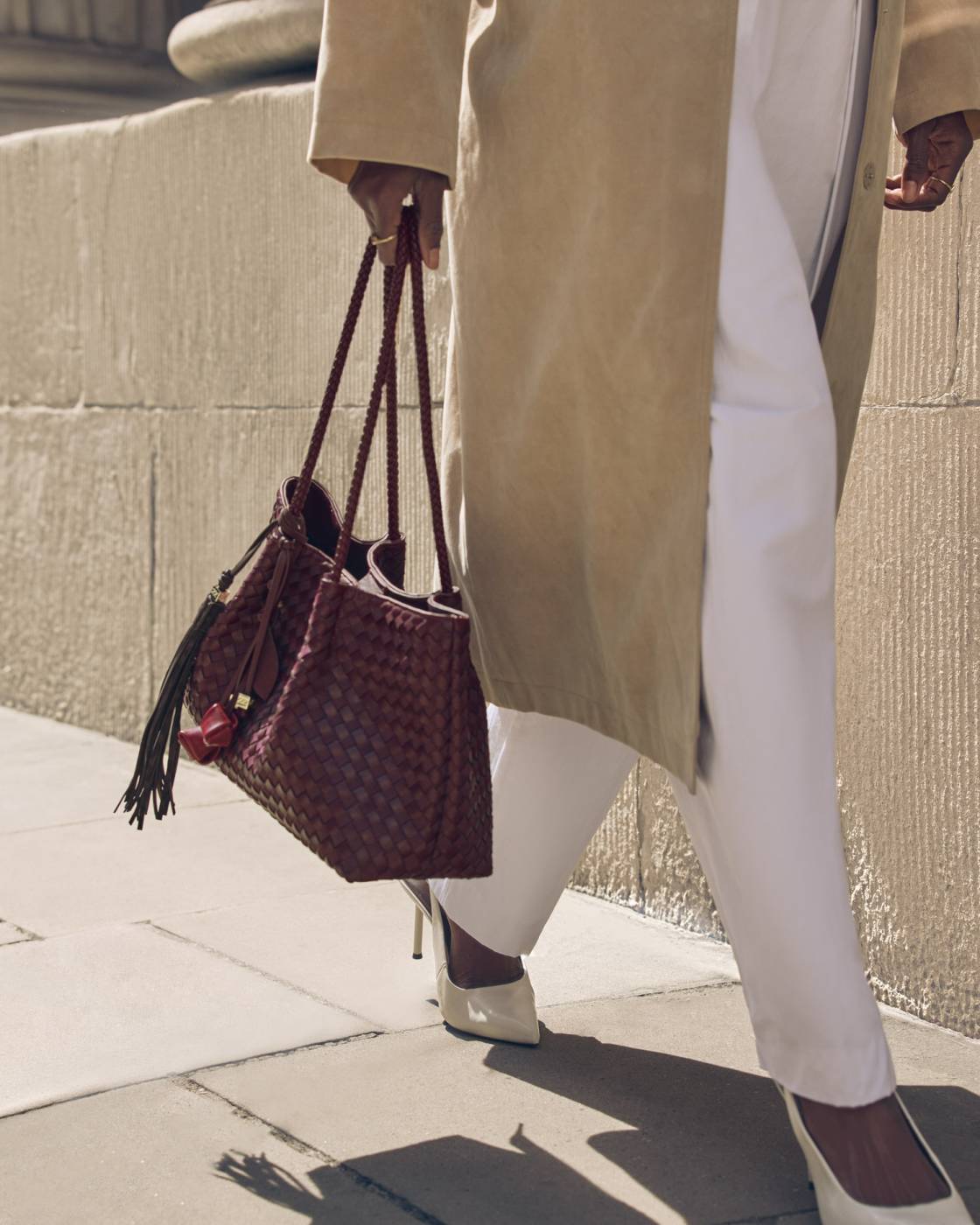 Katie Loxton Nova Small Shoulder Tote in Cherry