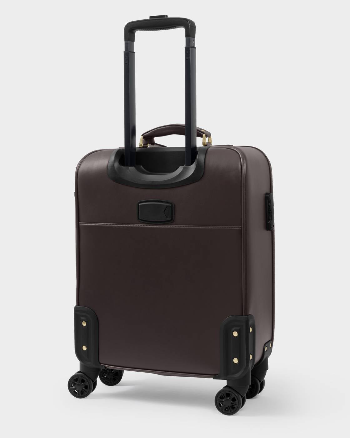 Katie Loxton Oxford Cabin Suitcase in Bitter Chocolate