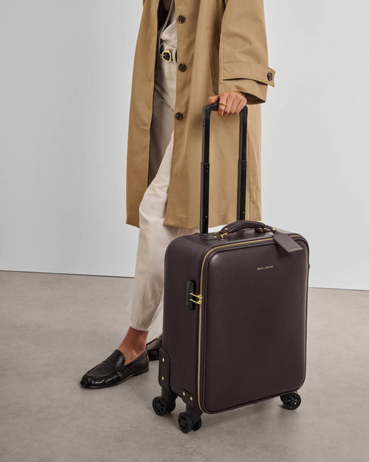 Katie Loxton Oxford Cabin Suitcase in Bitter Chocolate