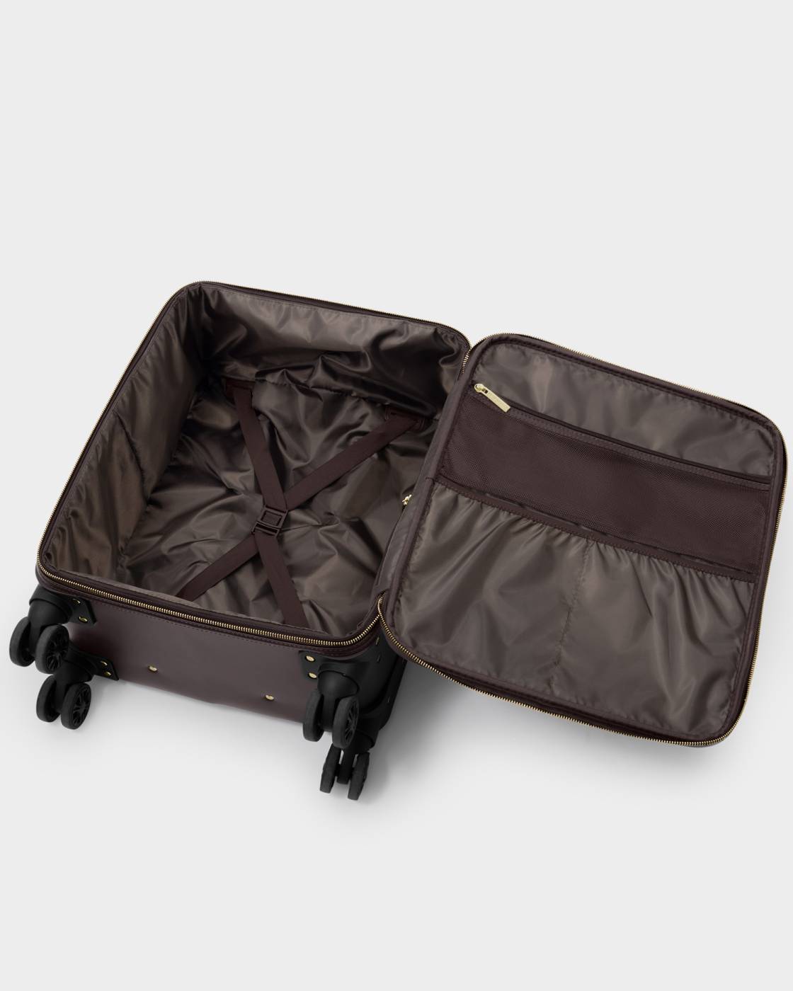 Katie Loxton Oxford Cabin Suitcase in Bitter Chocolate