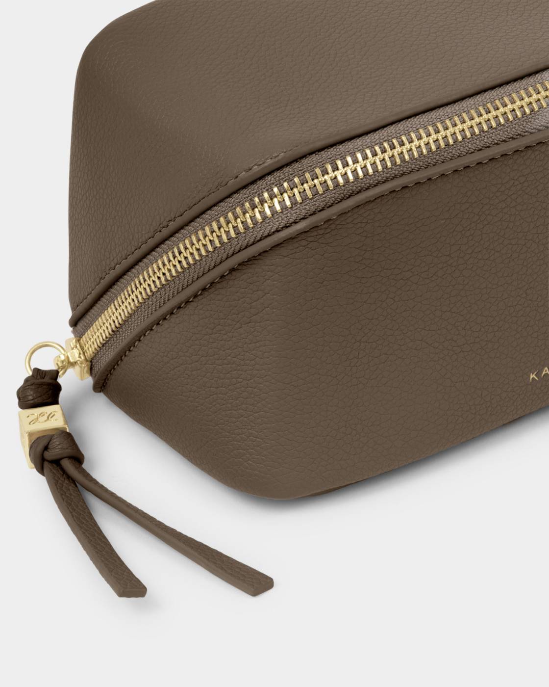 Katie Loxton Fold-Out Mirror Makeup Bag in Mink