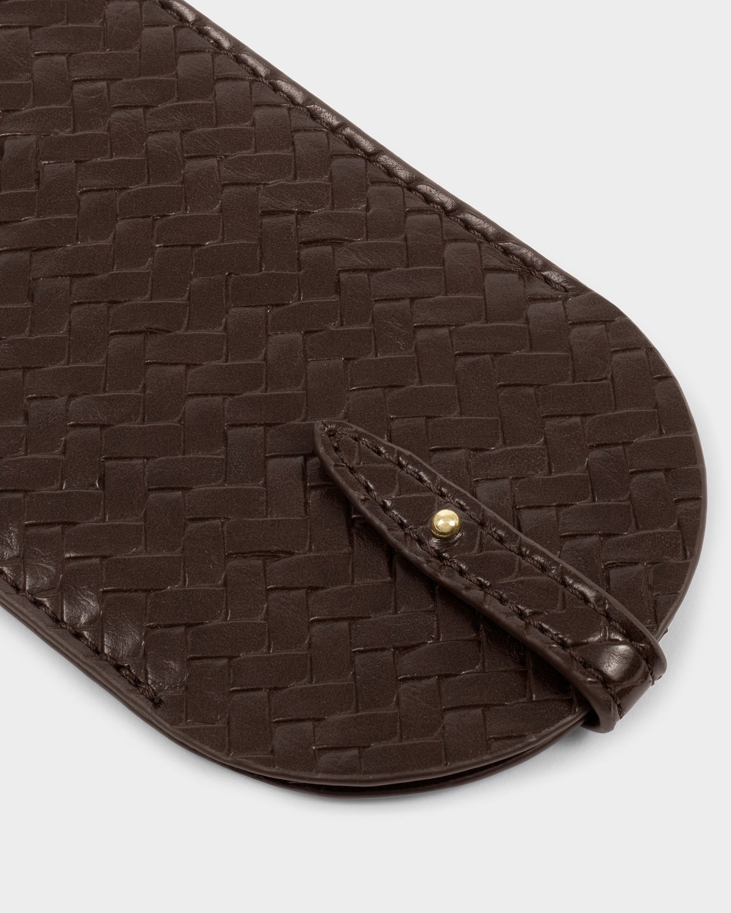 Katie Loxton Glasses Sleeve in Woven Chocolate