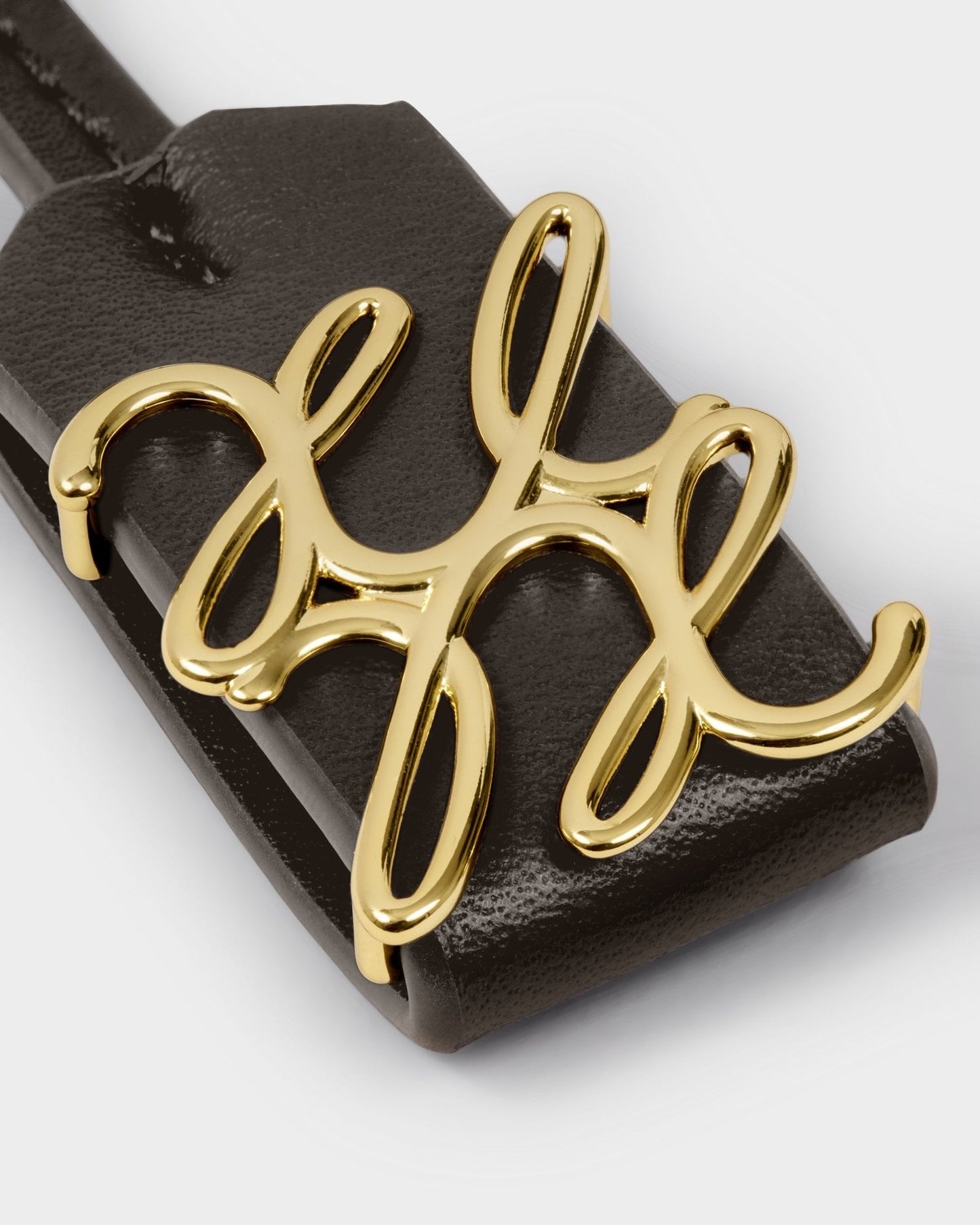 Katie Loxton Signature Bag Charm in Chocolate Suedette
