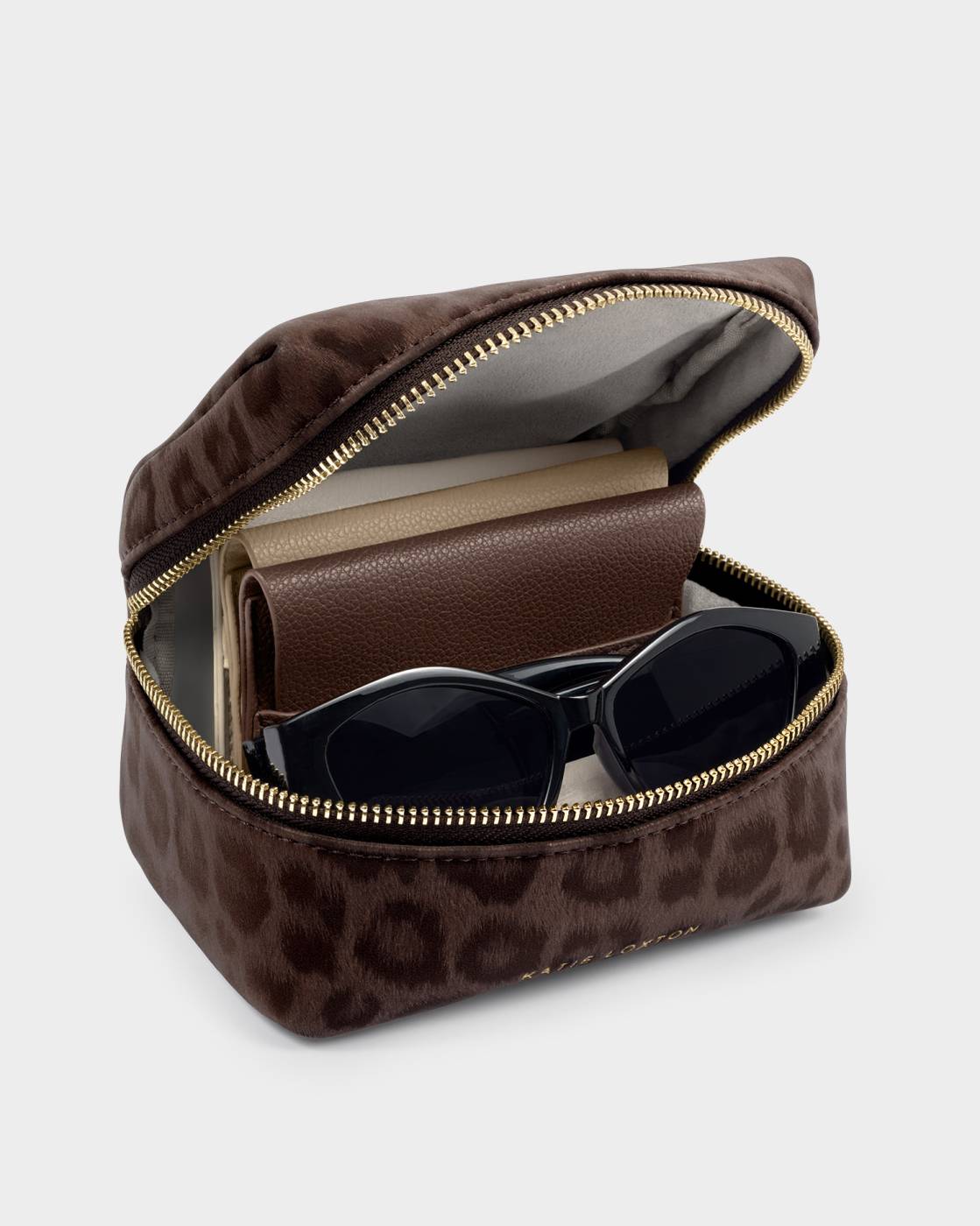 Katie Loxton Accessories Organiser in Chocolate Leopard