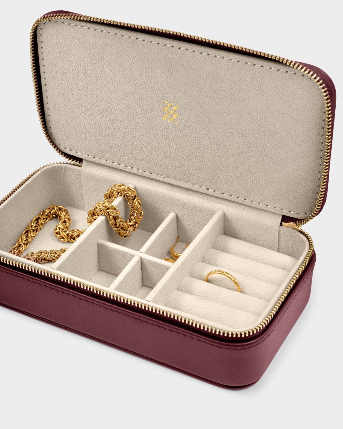 Katie Loxton Classic Jewellery Box in Cherry